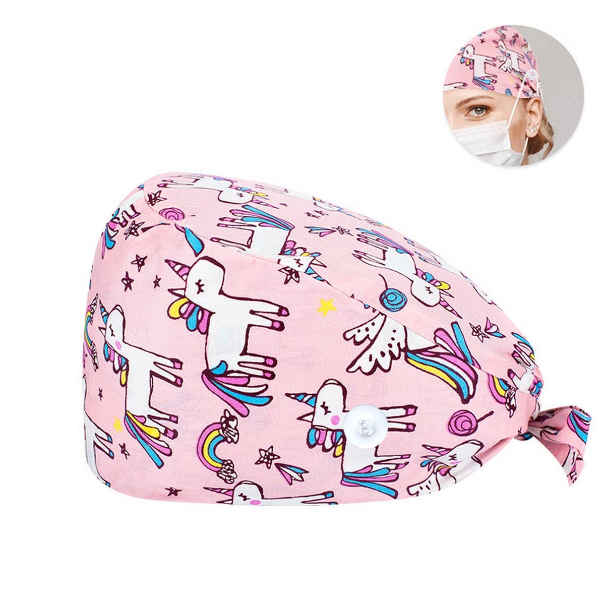 NURSE CAP SURGICAL CAP PURE COTTON DOCTOR CAP_CWAH3374