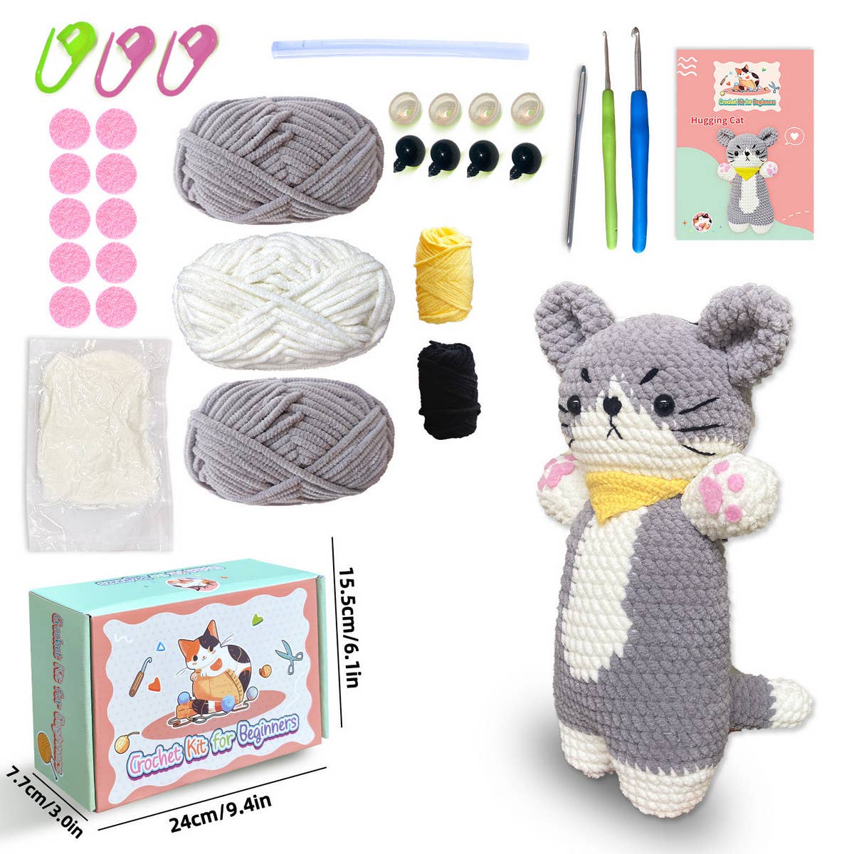 HANDMADE CAT DOLL WEAVING MATERIAL PACKAGE_CWMM1868