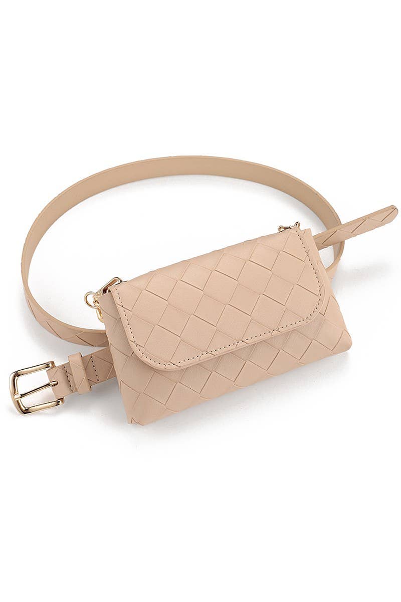 Plaid Waist Bag Decked Casual Belt_Cwab417