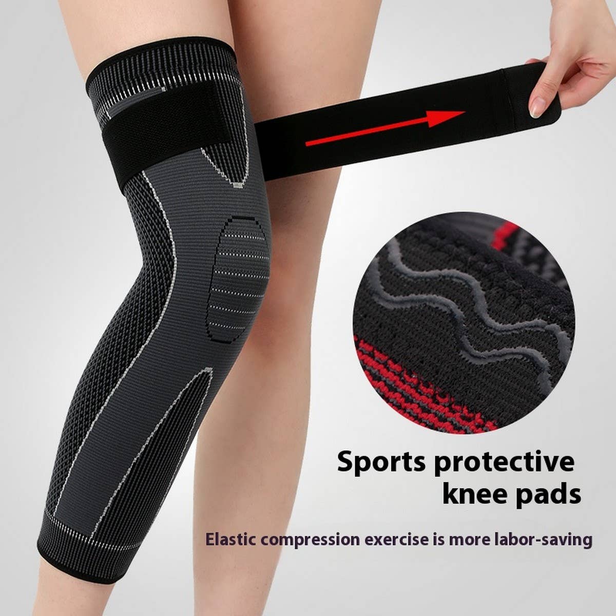 Unisex Knit Knee Support For Basketball Fitness_Cwmm7888