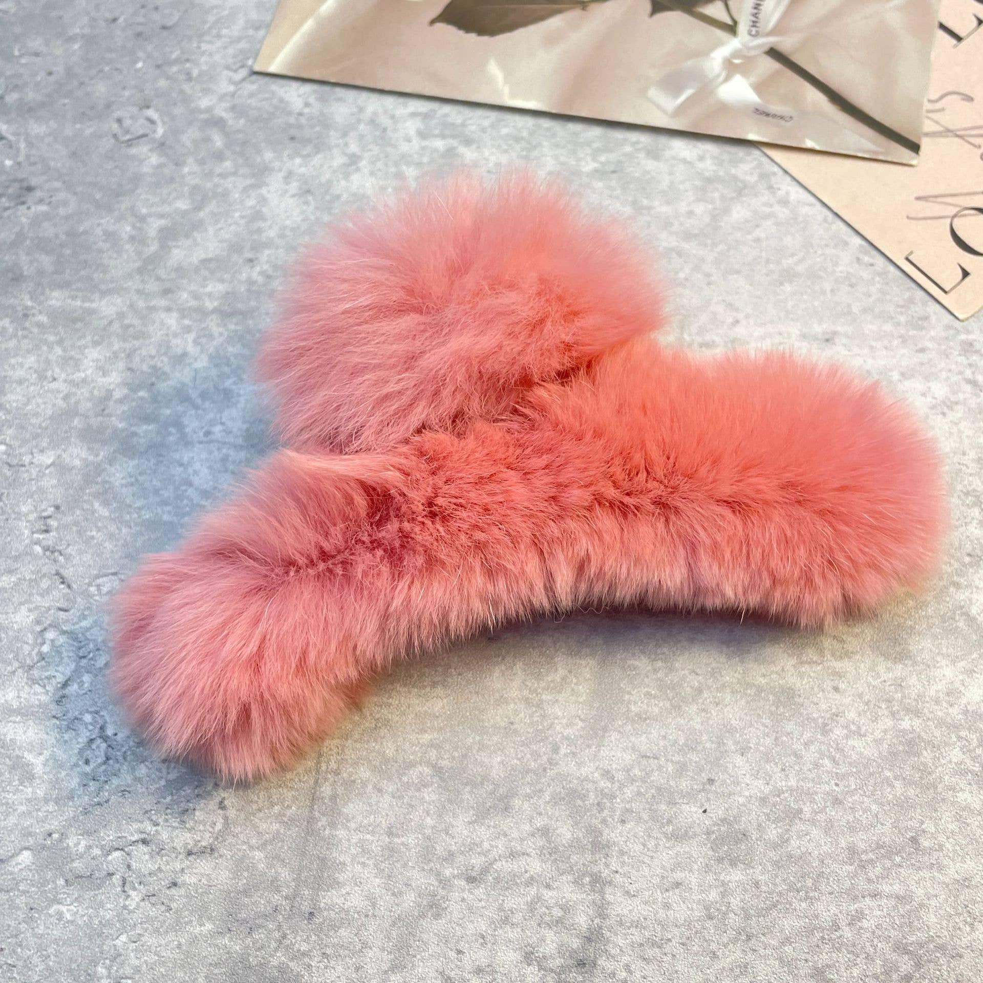 REX RABBIT FUR CLAWS ELEGANT MIXED COLOR CLIPS_CWASC1591