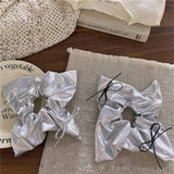 BOW LACE HAIRBAND LEATHER HAIR ROPE HEADDRESS_CWAHA3710