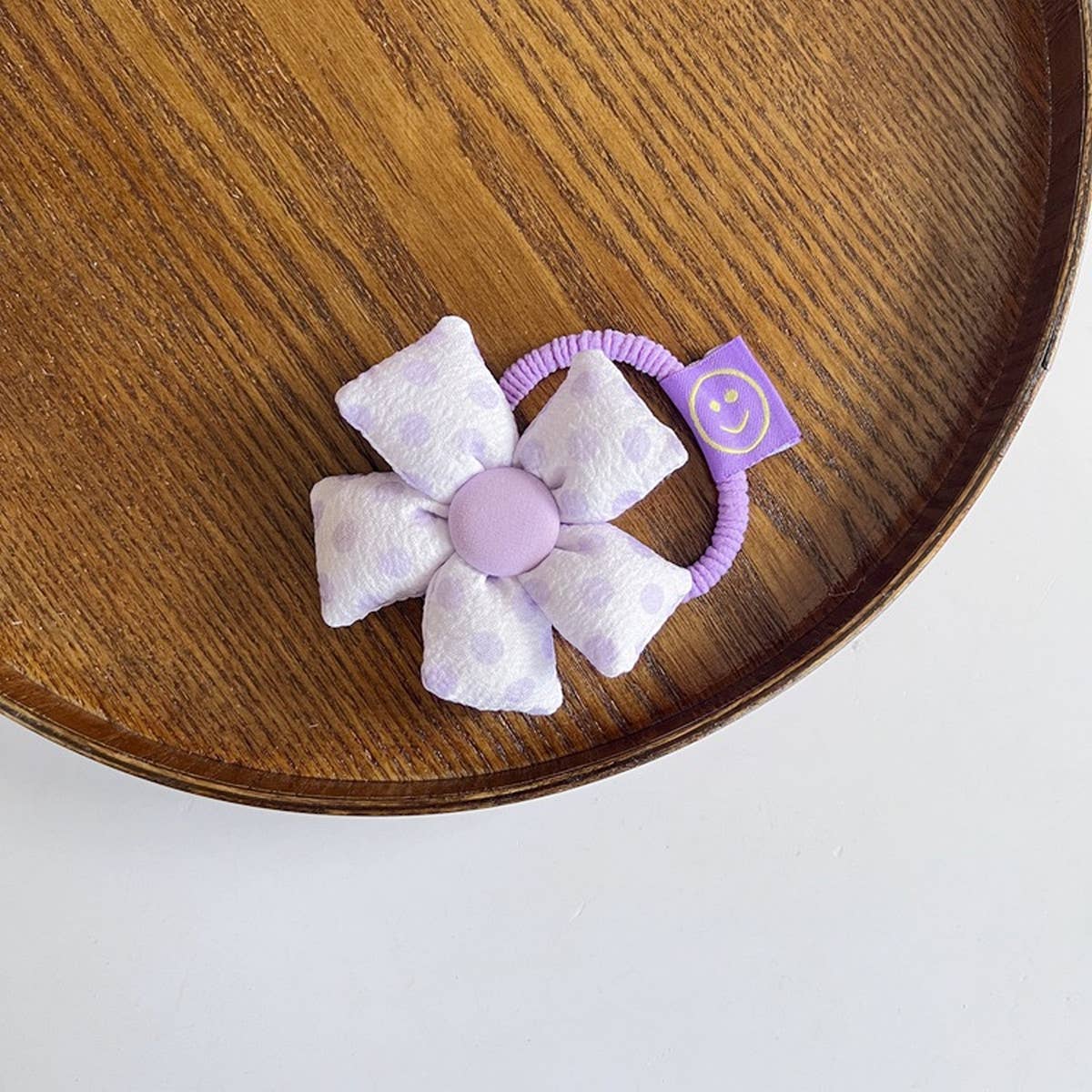 CHILDRENS MACARON FLOWER HAIR TIE_CWAHA1861