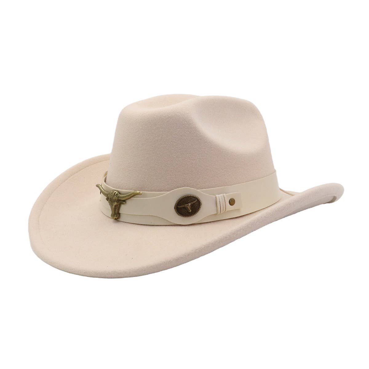 Unisex Wool Fedora Jazz Hat Western Ethnic Style_Cwah04427