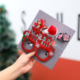 CHRISTMAS HAIR CLIP GLASSES SET KIDS GIFT 4PCS_CWMM1917