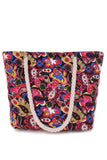 MULTI PATTERNED STYLISH SHOPPER BEACH BAGS_CWAB324
