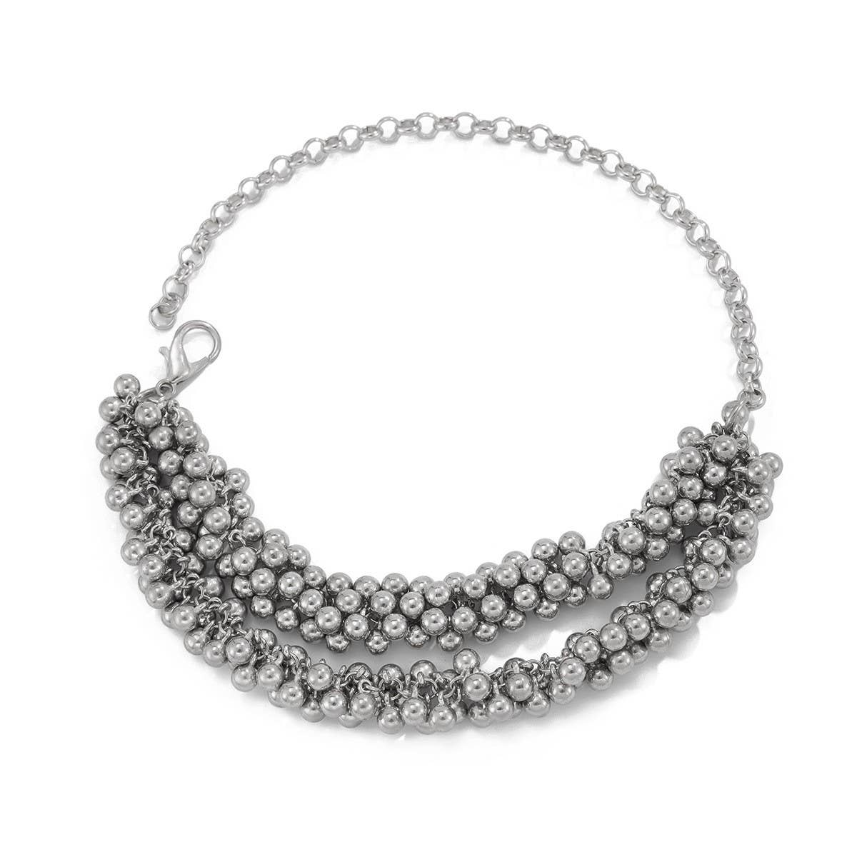 EXAGGERATED PERSONALITY ROUND BEAD NECKLACE_CWAJE1915