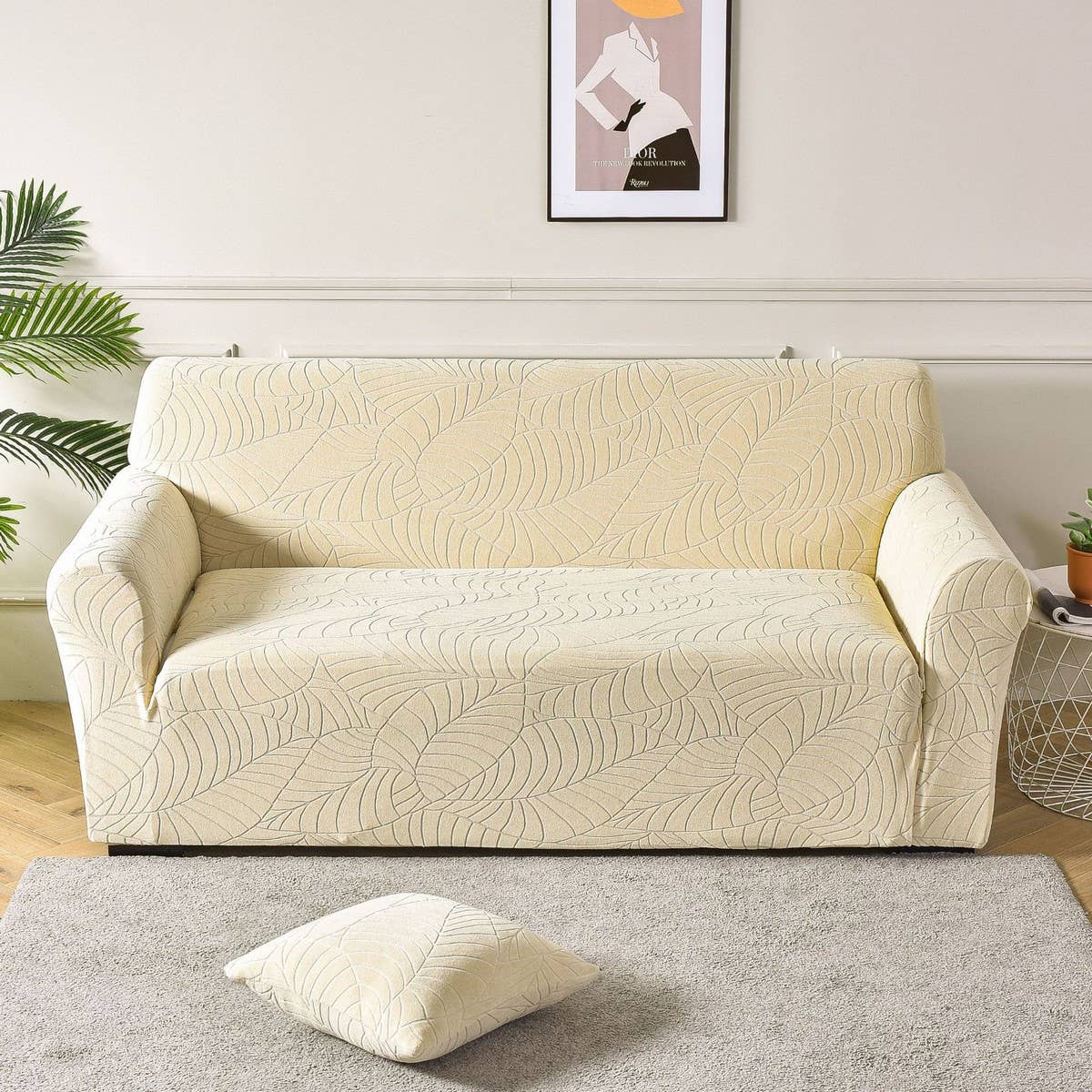 Waterproof Jacquard Sofa Cover, Thick Stretchy_Cwmm8311