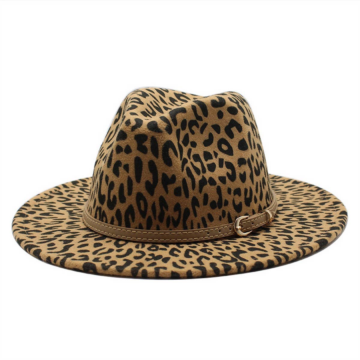 Woolen Jazz Hat Wide Brim Hat Flat Brim Hat_Cwah2576