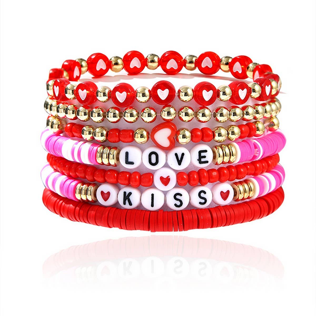 LOVE LOVE LOVE FRIENDSHIP GIFT HANDMADE BRACELET_CWMM3510