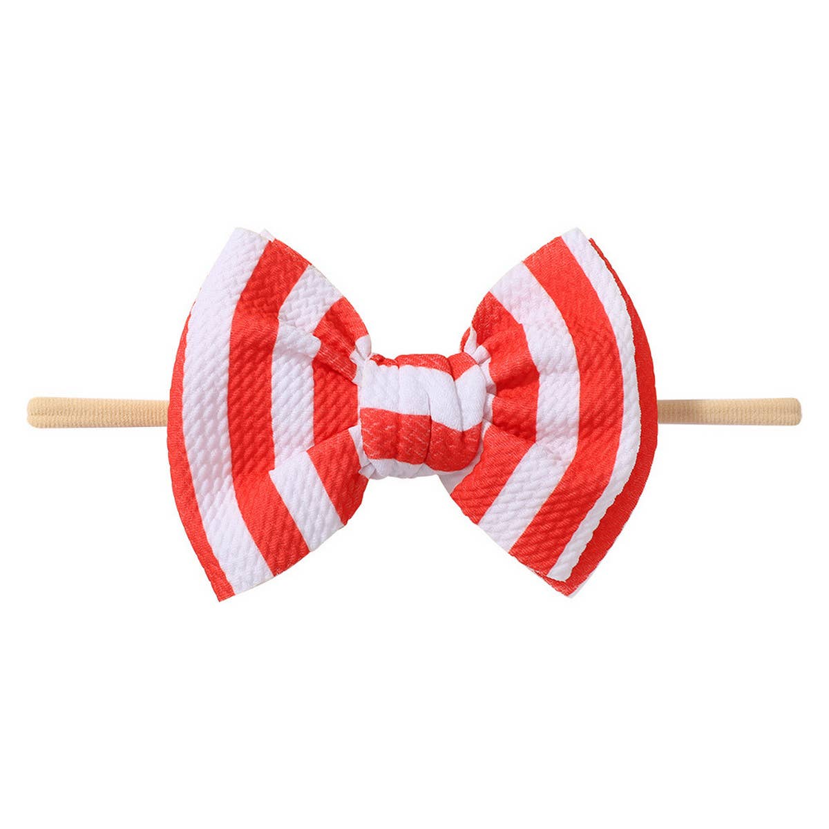 STRIPED CHILDRENS HAIRBAND BOW HAIR ROPE_CWAHA2351