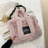 Winter Imitation Rabbit Furlarge Capacity Plush Bag_Cwab3926