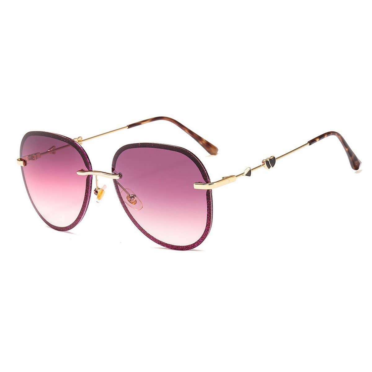 Trendy Frameless Metal Heart Cupid Sunglasses_Cwasg1186