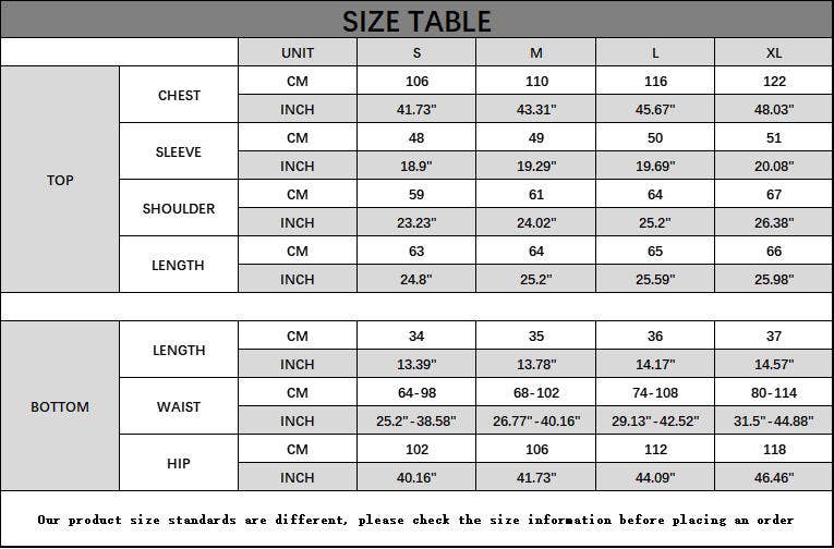 Three-Inch Sweatpants Long Sleeve Sweatshirt Set