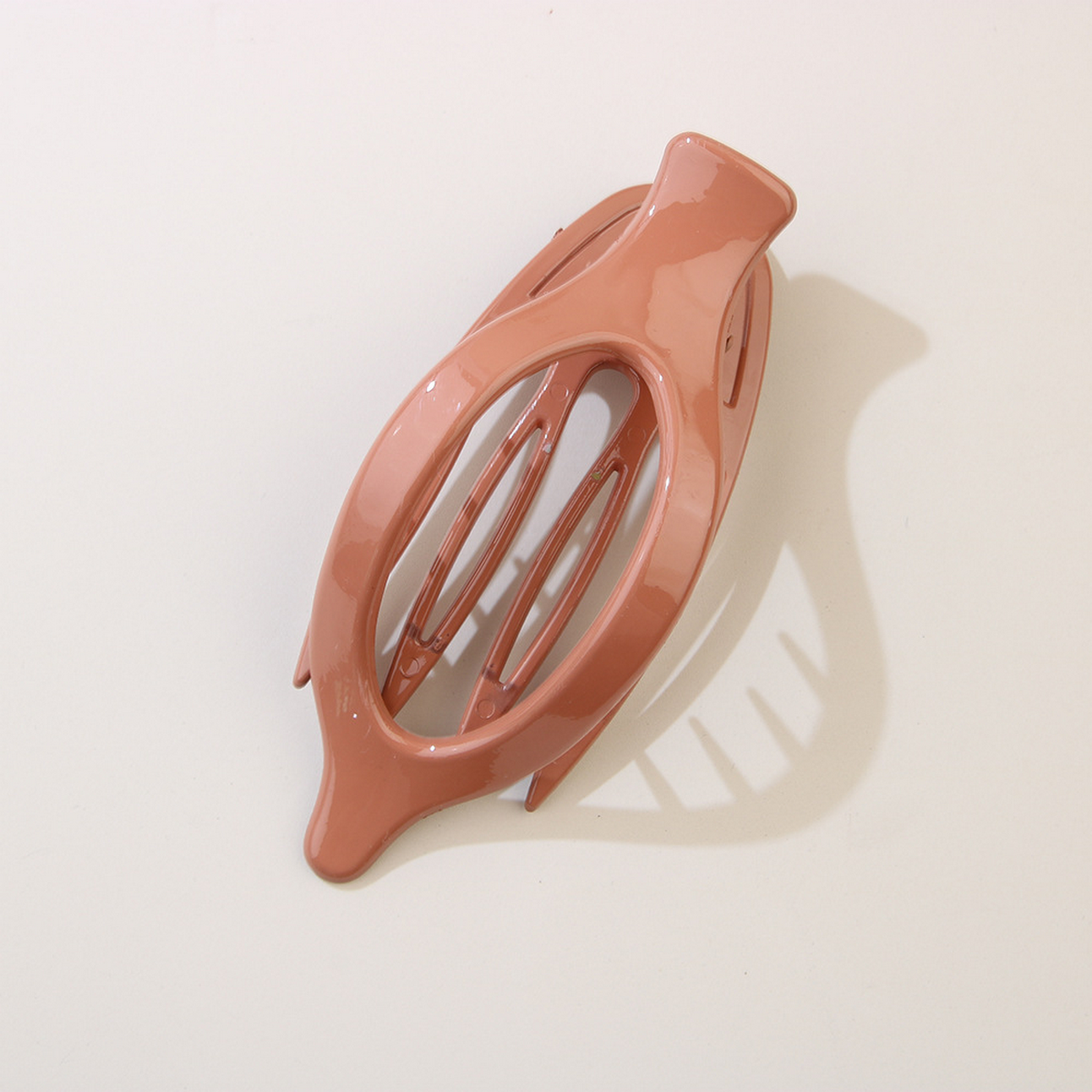 LEAF OVAL HAIR CLIP MINIMALIST CLAW BARRETTE_CWAHA6511