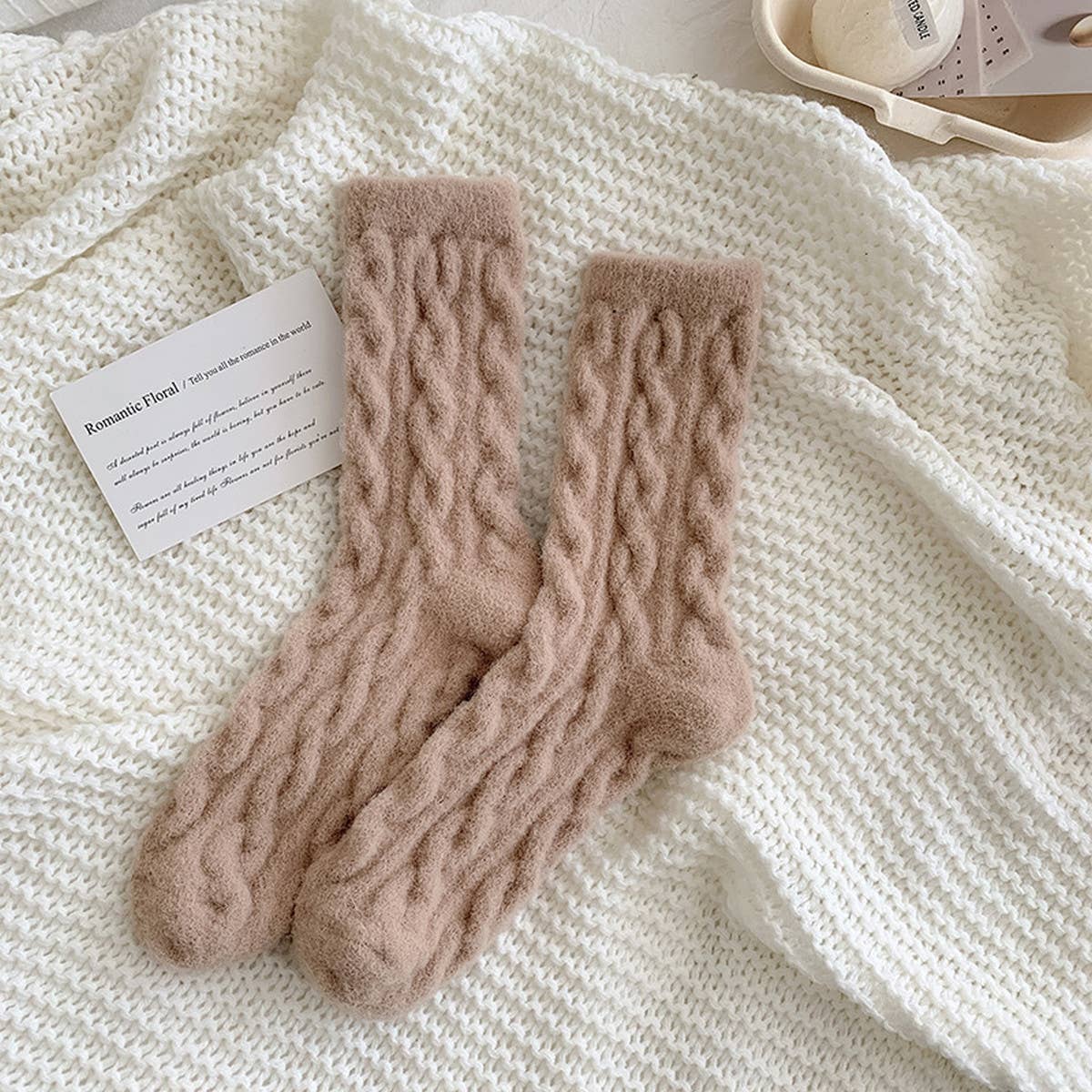 COZY THICK PLUSH HEMP KNIT SOCKS FOR FALL WINTER_CWMS0881