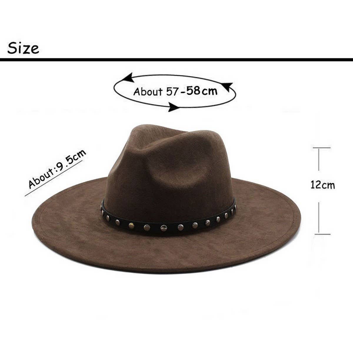 HEART SHAPED SUEDE ETHNIC STYLE WIDE BRIMMED HAT_CWAH2522