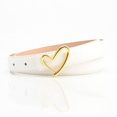 Versatile Heart-Shaped Buckle High-End Belt