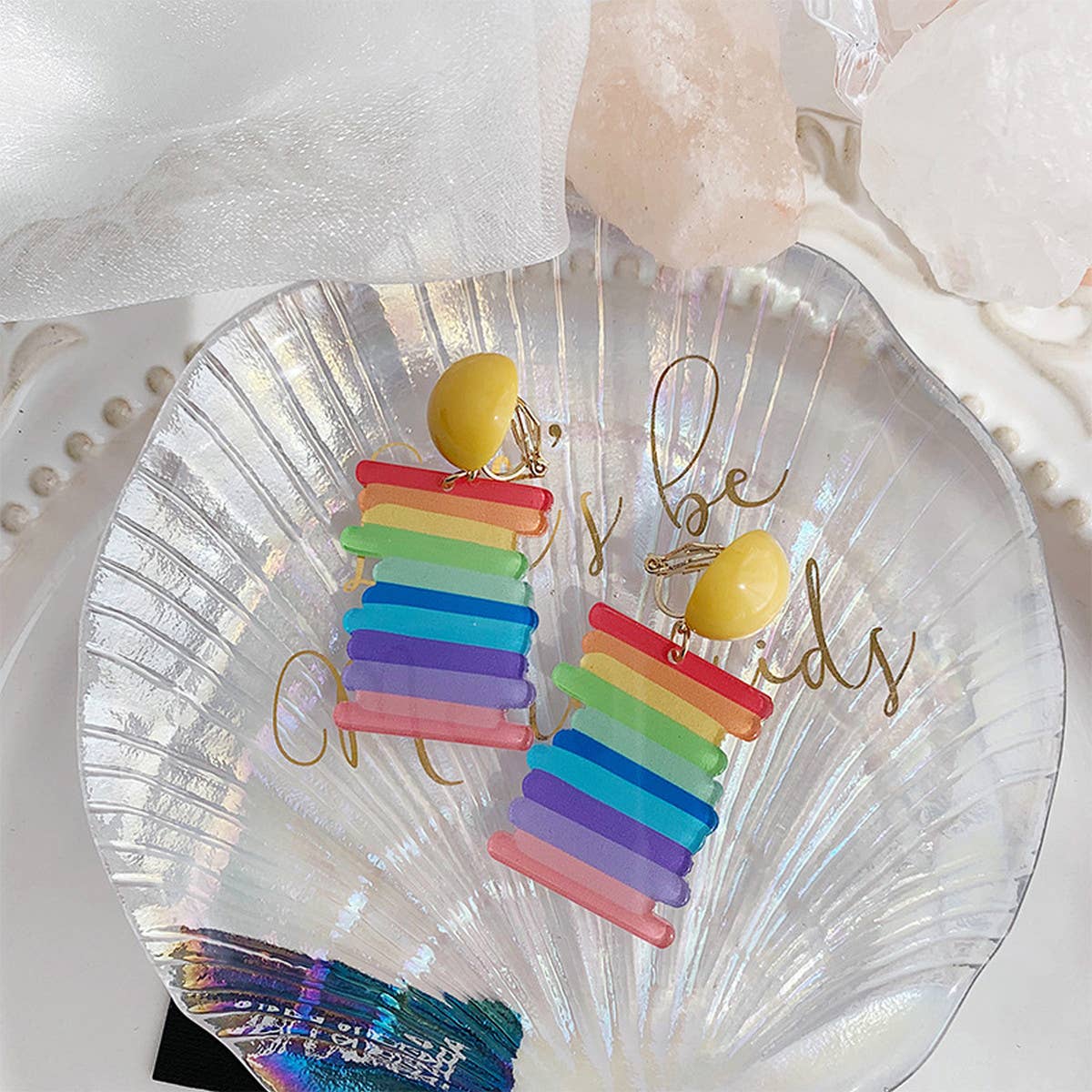 CUTE DESIGN INTERESTING COLORFUL STUD EARRINGS_CWAJE1626