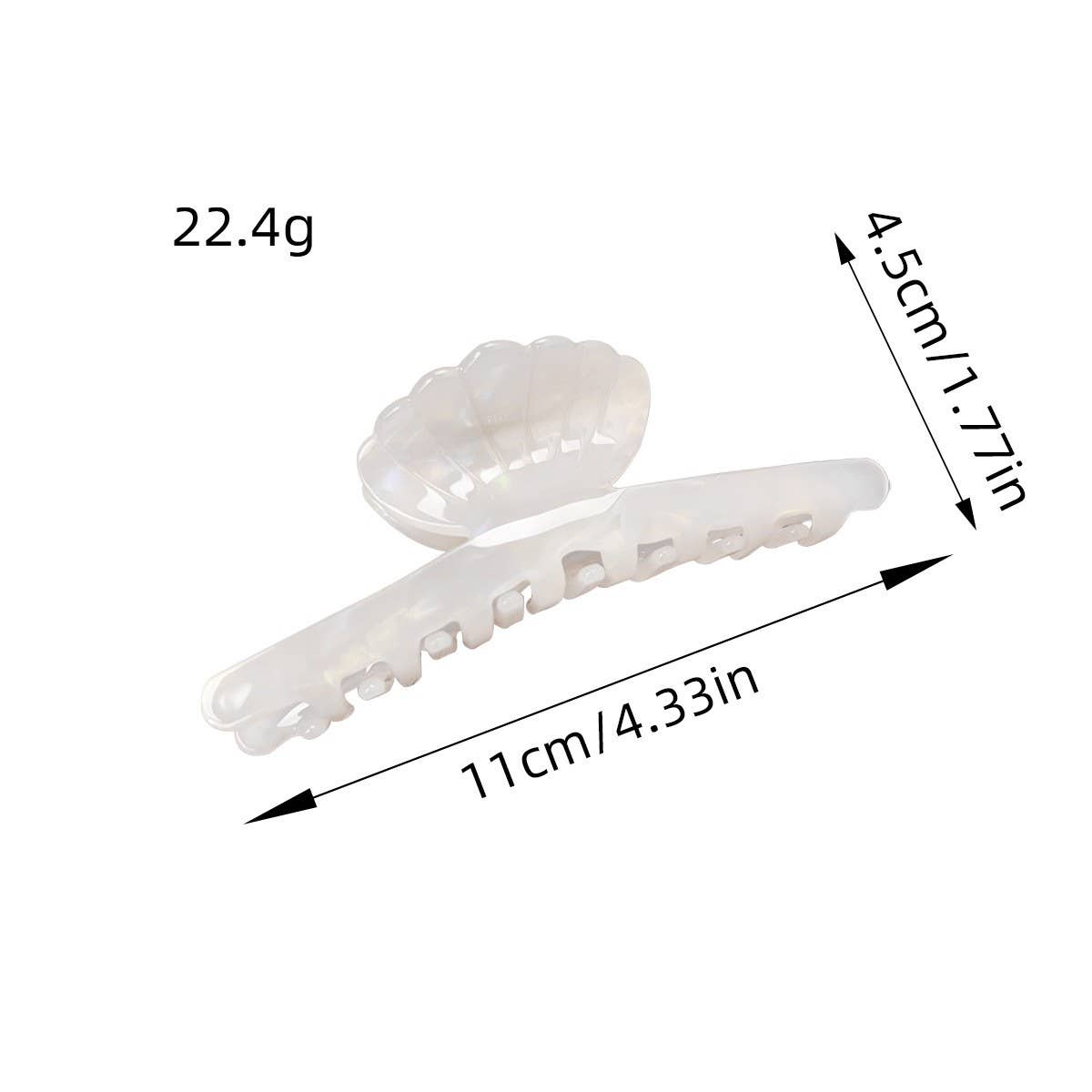 SWEET SHELL ACETATE HAIR CLAW CHIC SUMMER CLIP_CWAHA1488