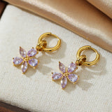 LIGHT LUXURY SIMPLE ZIRCON FLOWER EARRINGS_CWMM3610