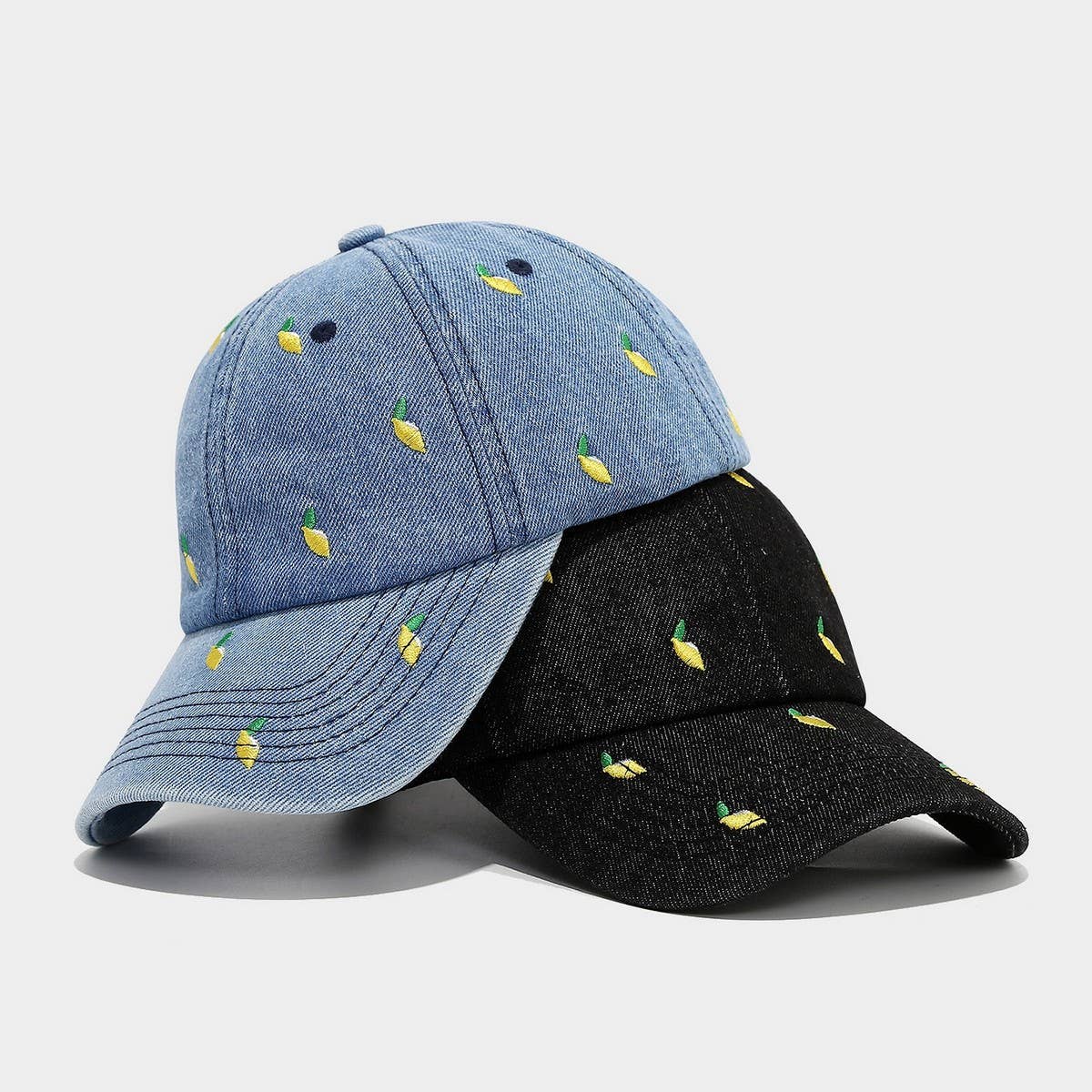 Denim Mango Embroidered Baseball Cap Unisex_Cwah04664