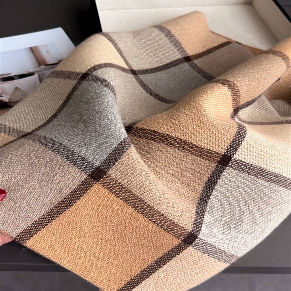 Vintage Soft Cashmere Feel Tassel Winter Scarf_Cwasc03236