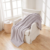 SOLID COLOR KNITTED JACQUARD BLANKET COVER BLANKET_CWMM0319