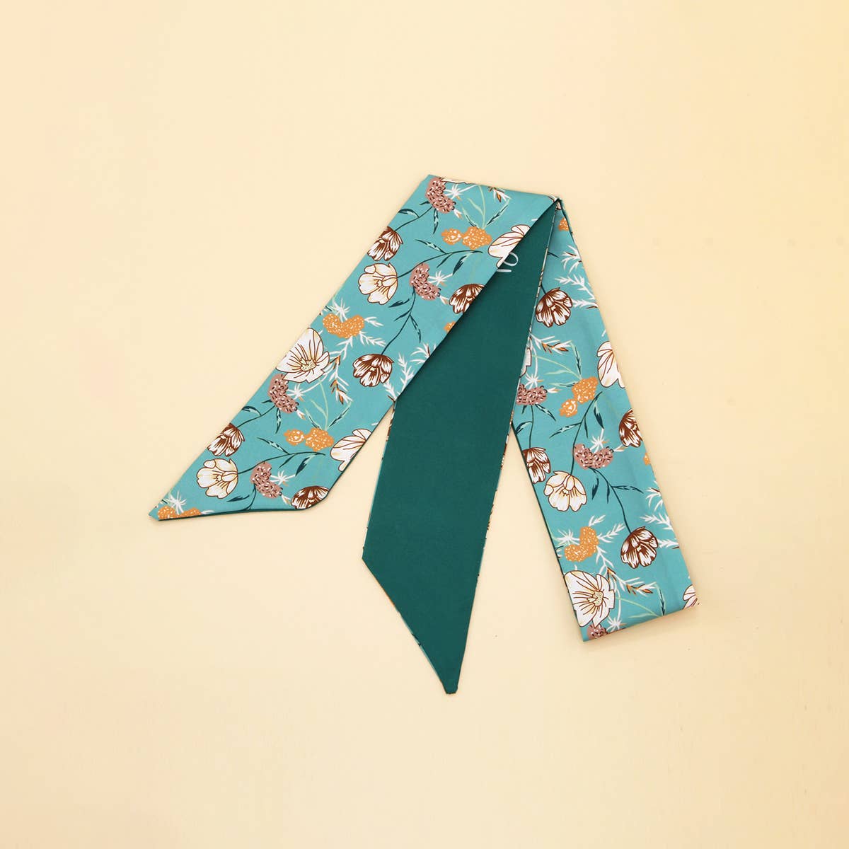 CHIC FLORAL LETTER TWILLY SCARF GIFT WRAP_CWASC0098