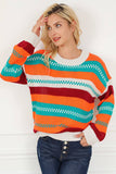 Warm Loose Intercolored Pullover Sweater