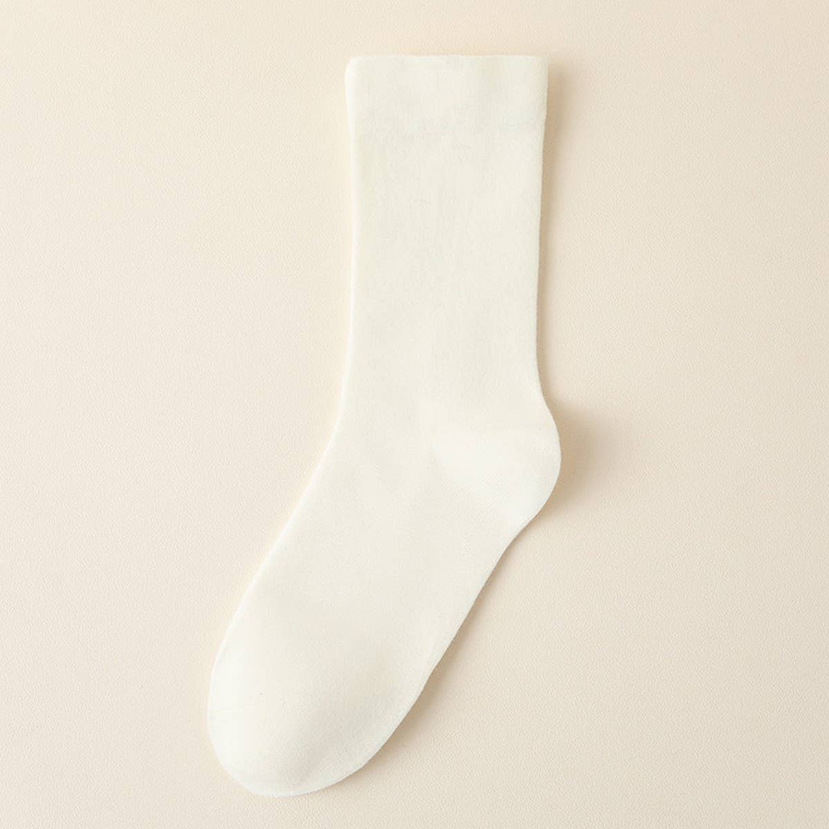 SOLID COLOR BONELESS SOCKS STACKED MID TUBE SOCKS_CWMS1116