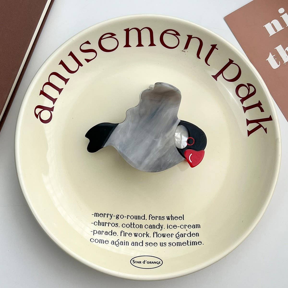 Peace Dove Acetate Hair Claw Clip Versatile_Cwaha5959