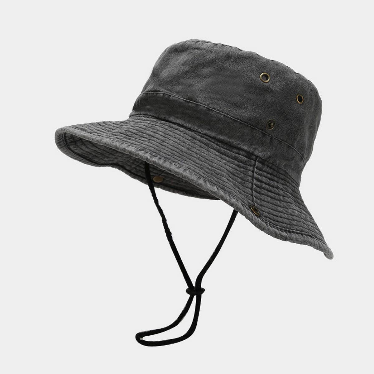 FOLDABLE UV PROTECTION FISHING HAT DENIM STYLE_CWAH3833