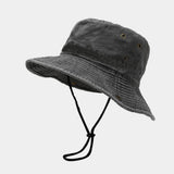 FOLDABLE UV PROTECTION FISHING HAT DENIM STYLE_CWAH3833