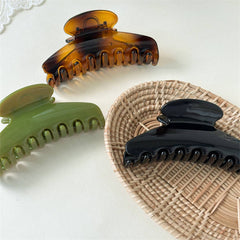 Elegant Glossy Fan Hair Clip Vintage Simple Style_Cwaha07517
