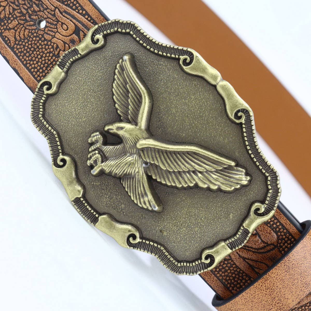 Western Style Retro Eagle Shaped Belt Buckle_Cwabe0436