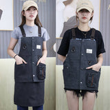Cwmm1823_Thickened Canvas Multifunctional Pocket Work Apron