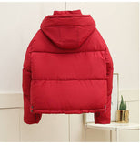 Standing Collar And Hat Thick Warm Padded Jacket
