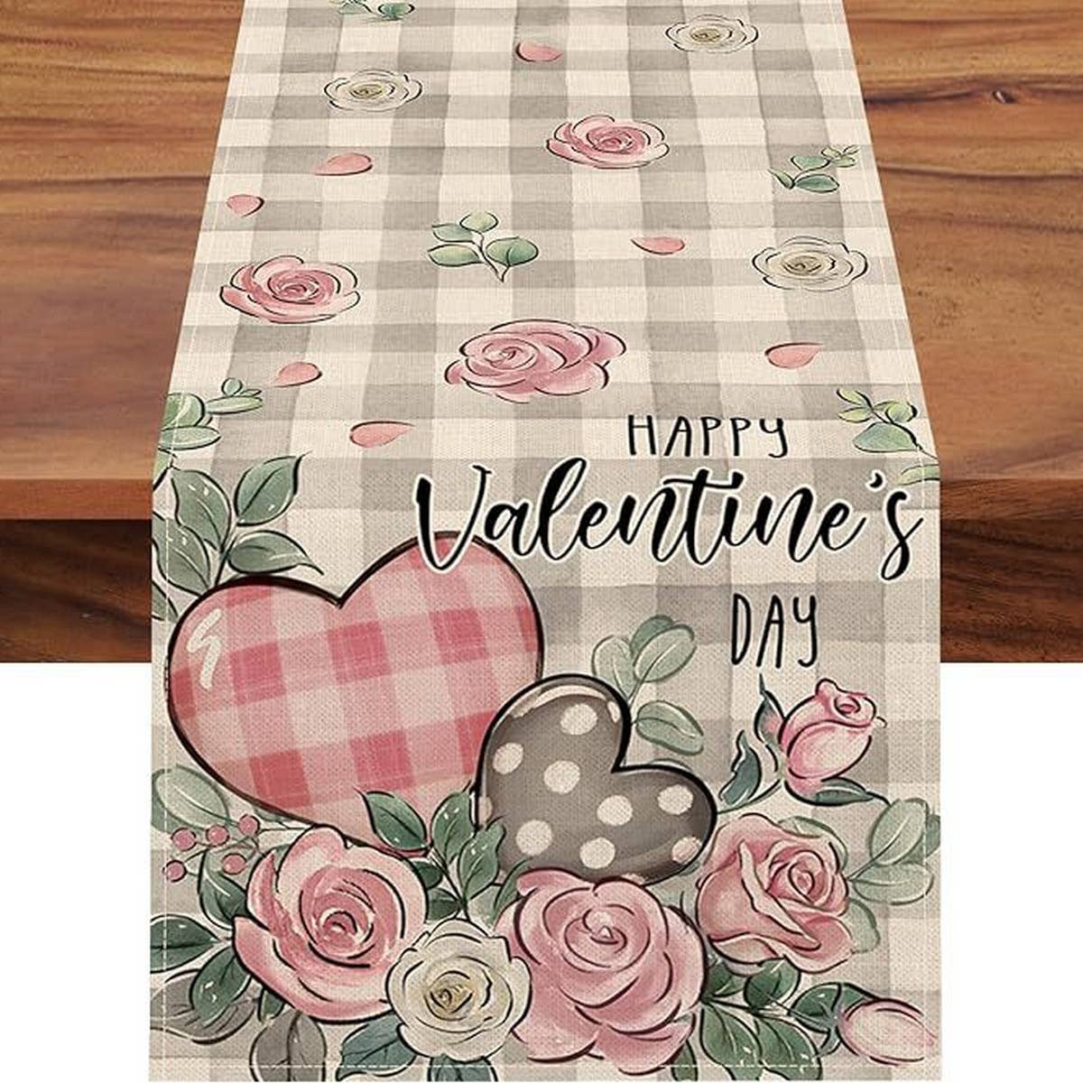 Valentines Day Love Print Cartoon Tablecloth_Cwmm0786