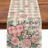 Valentines Day Love Print Cartoon Tablecloth_Cwmm0786