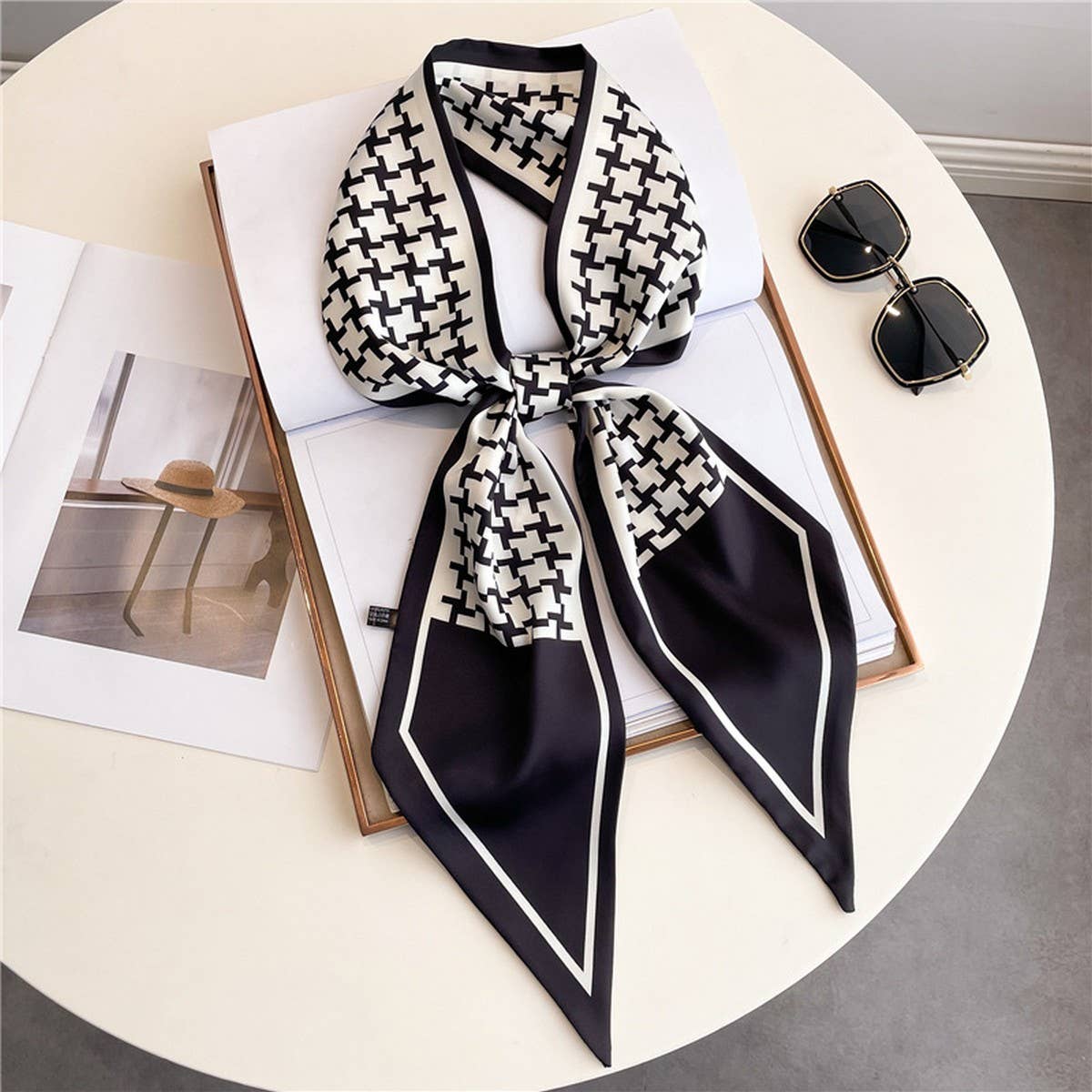 FASHIONABLE AND VERSATILE DOUBLE LAYER HEAD SCARF_CWASC1513