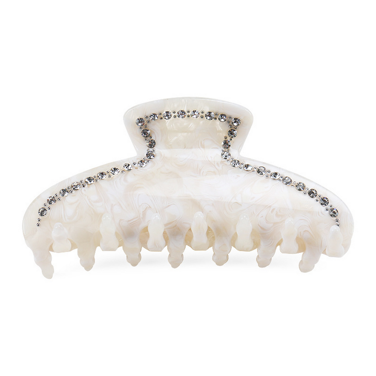 FRENCH RETRO HAIR CLAW RHINESTONE PONYTAIL CLIP_CWAHA4430