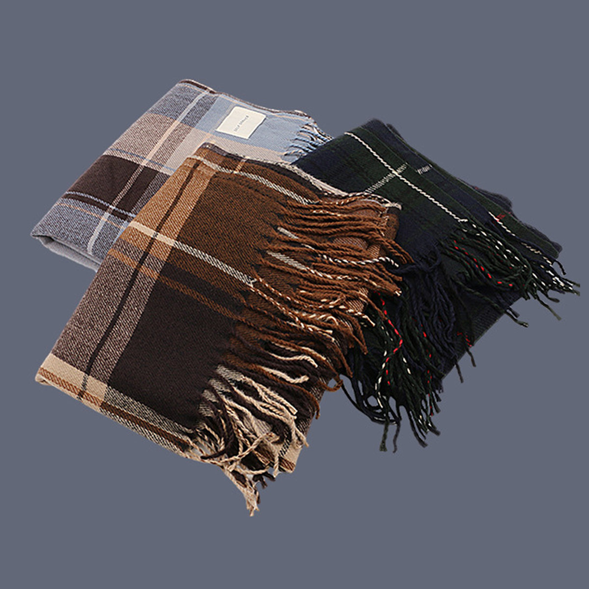 TASSEL SCARF FOR WOMEN THICK WINTER WARMTH_CWASC0142