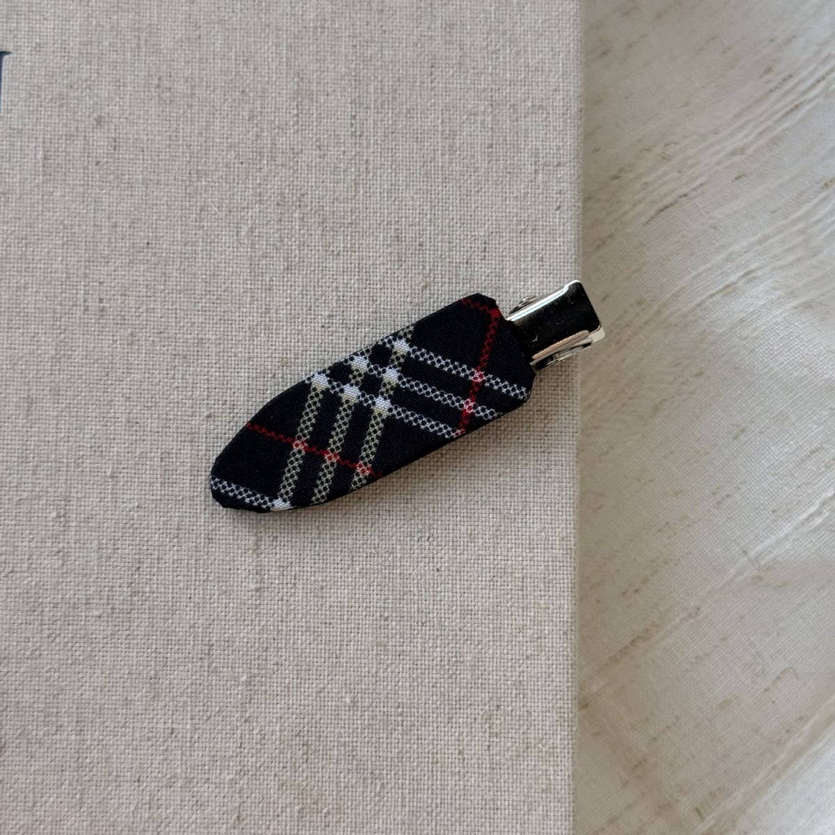 Houndstooth Hair Clip Elegant Lazy Style_Cwaha07909