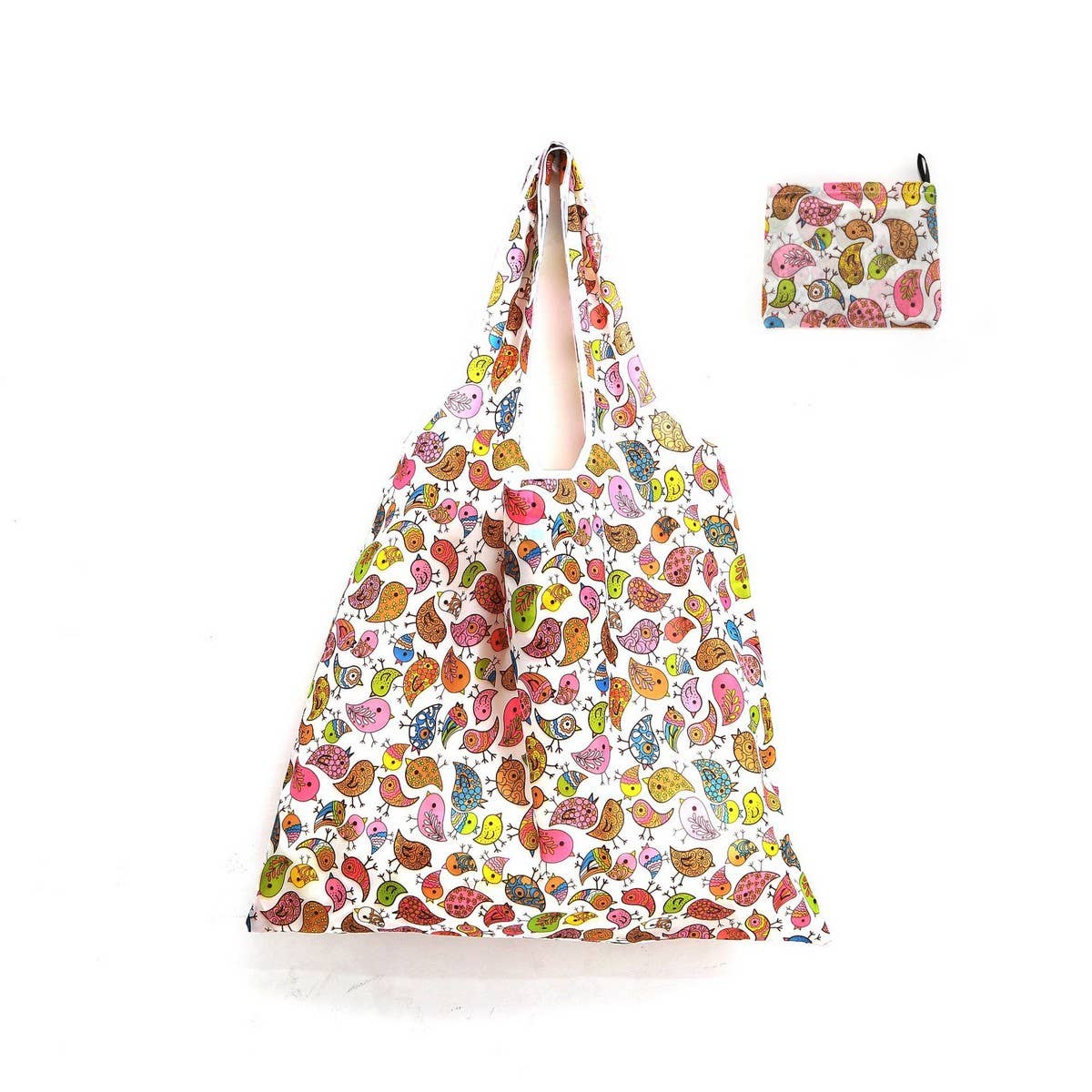 PRINTED LARGE CAPACITY FOLDING SHOPPING BAG_CWAB3474