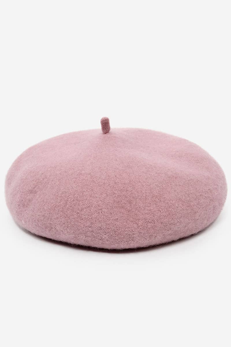 SOLID FUZZY BERET_CWAH0541