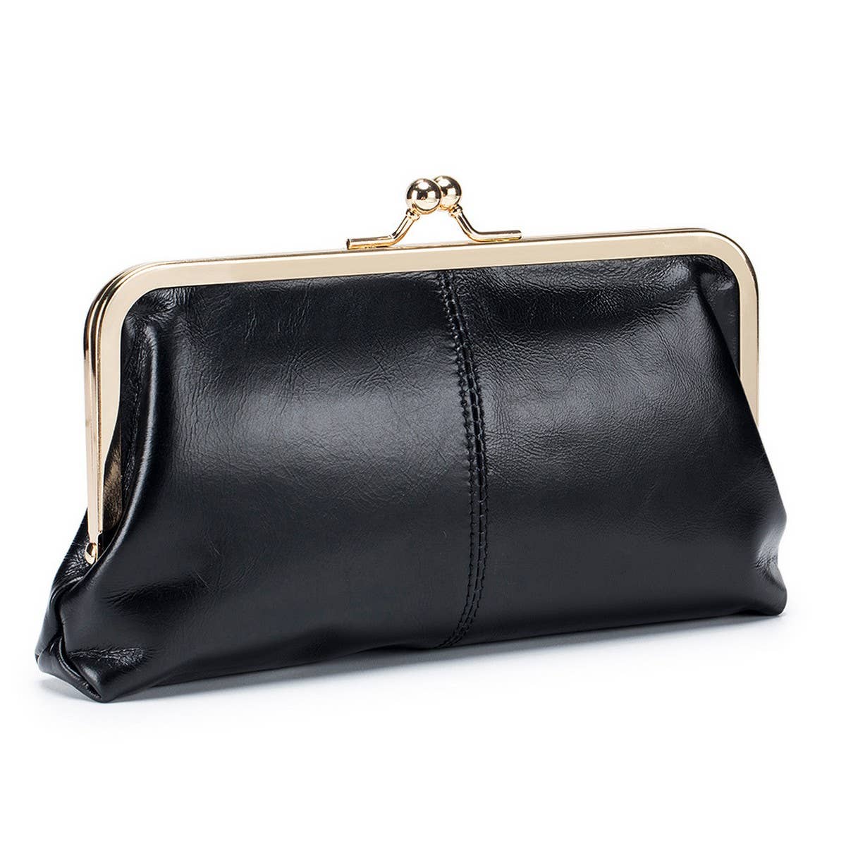 Womens Retro Long Leather Clutch Wallet Purse_Cuab00325