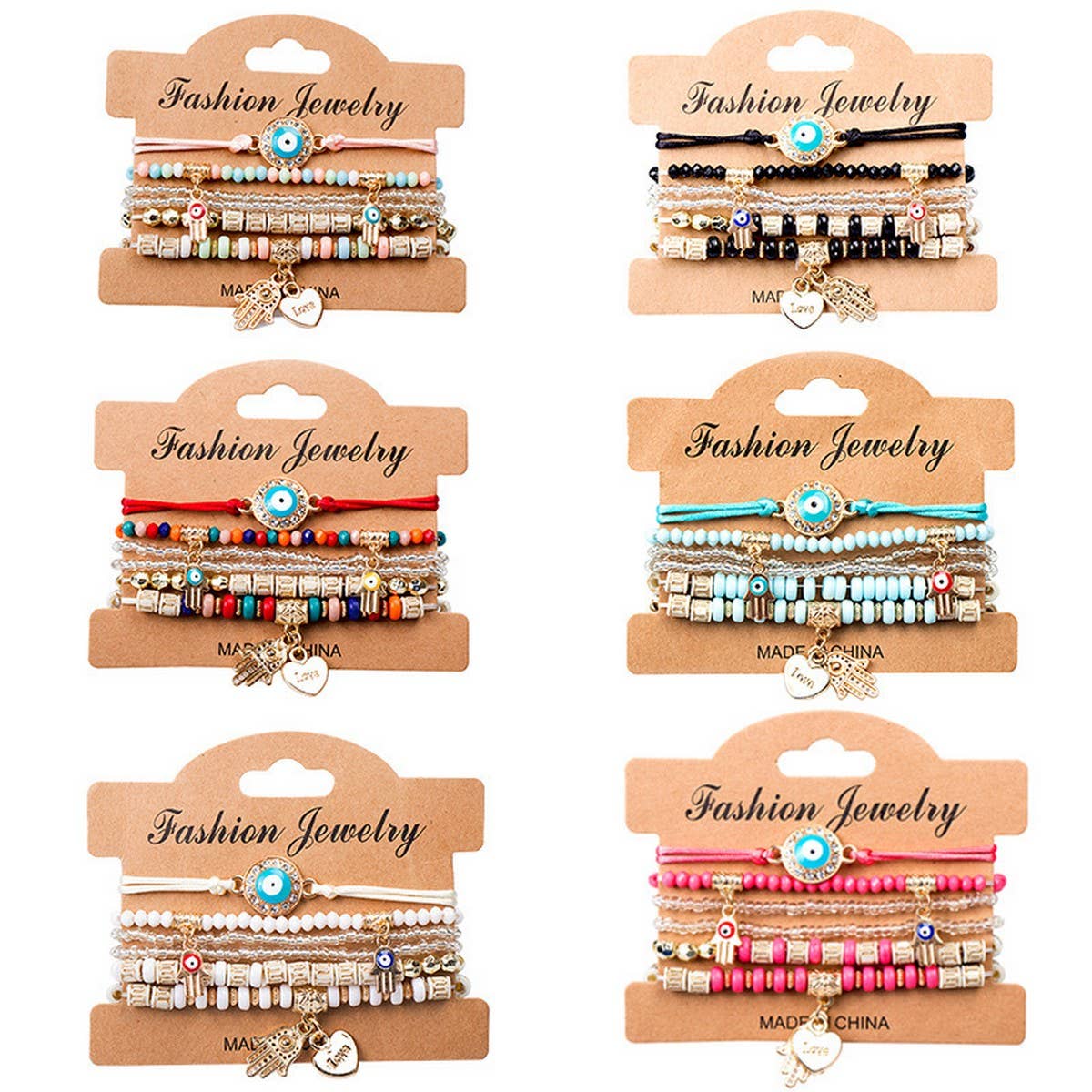 BOHEMIAN DEVIL EYE BEADED BRACELET_CWAJE1249