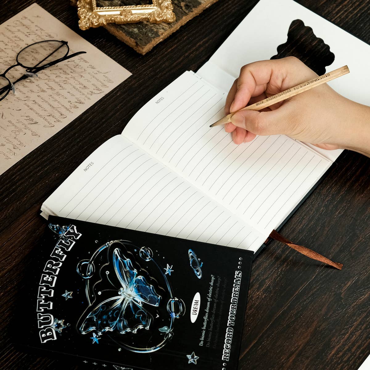 DREAM BODY BUTTERFLY PORTABLE TRIFOLD NOTEBOOK_CWMM1840