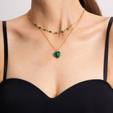 LOVE LIGHT LUXURY NICHE BEADED CLAVICLE NECKLACE_CWAJE1900